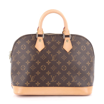 Louis Vuitton Vintage Alma Handbag Monogram Canvas PM Brown