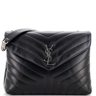 Saint Laurent Loulou Shoulder Bag Matelasse Chevron Leather Medium