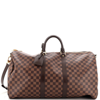 Louis Vuitton Keepall Bandouliere Bag Damier 55