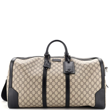 Gucci Carry On Convertible Duffle Bag GG Coated Canvas Medium