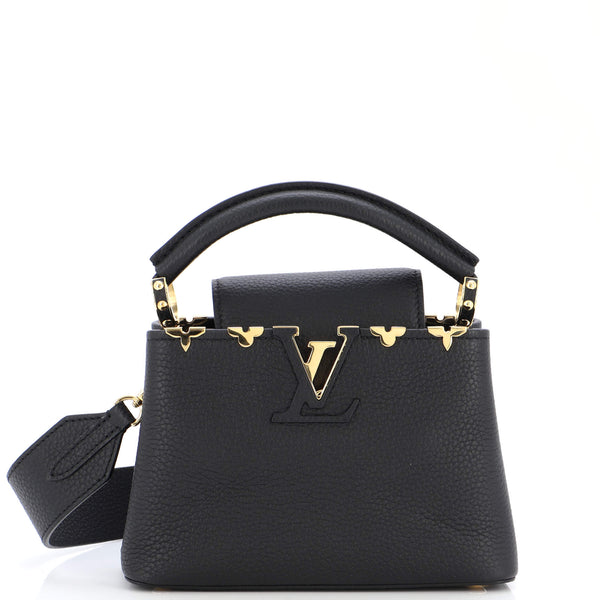 Sold at Auction: Louis Vuitton N97075 Capucines Mini Emeraude Color Taurillon  Leather Handbag