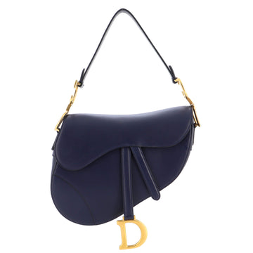 Christian Dior Saddle Handbag Leather Medium