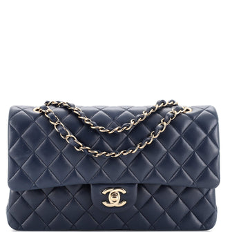 Chanel Classic Double Flap Bag Quilted Lambskin Medium