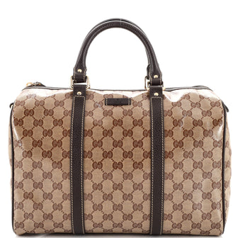 Gucci Joy Boston Bag (Outlet) GG Coated Canvas Medium