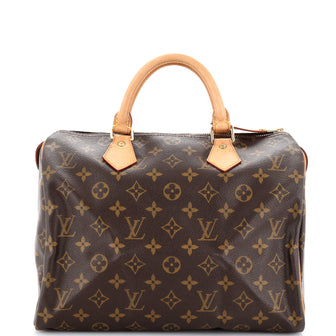 Louis Vuitton Speedy Handbag Monogram Canvas 30