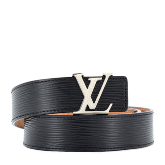 Louis Vuitton belt for men in black leather in excellent condition !