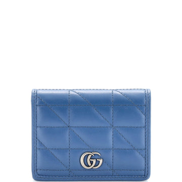 Gucci GG Marmont Card Case Wallet Matelasse Leather