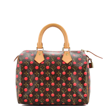 Louis Vuitton Speedy Handbag Limited Edition Monogram Cerises 25