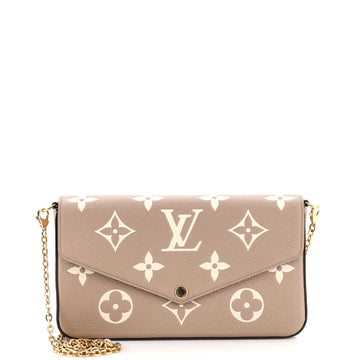 Louis Vuitton Felicie Pochette Bicolor Monogram Empreinte Giant