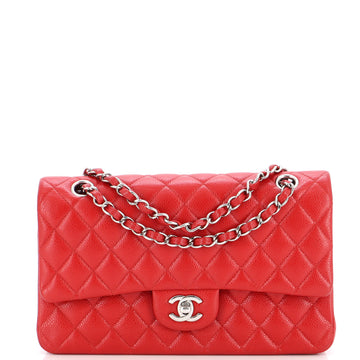 Chanel Classic Double Flap Bag Quilted Caviar Medium