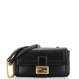 Fendi Baguette Chain Bag Leather Medium