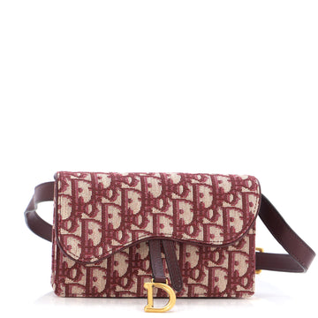 Christian Dior Saddle Rectangular Belt Bag Oblique Canvas