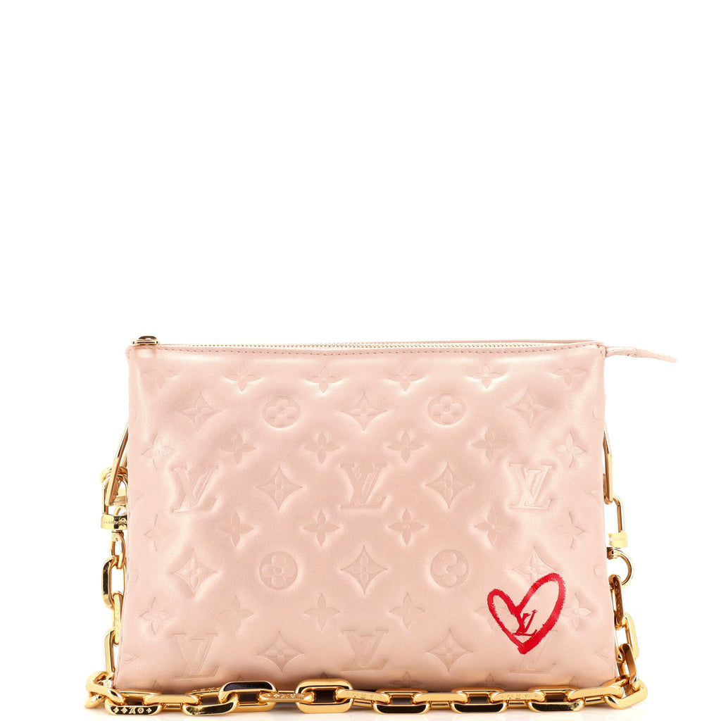 BRAND NEW LOUIS VUITTON COUSSIN PM FALL IN LOVE PINK BAG SOLD OUT