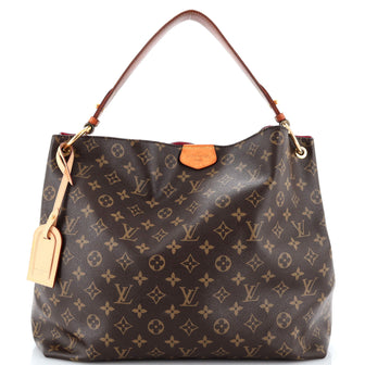 Louis Vuitton Graceful Handbag Monogram Canvas MM
