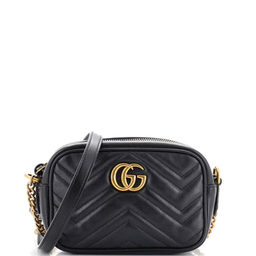 Gucci GG Marmont Shoulder Bag Matelasse Leather Mini