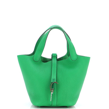 Hermes Monochrome Picotin Lock Bag Clemence PM
