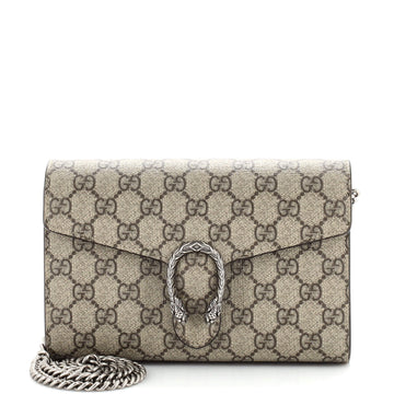 Gucci Dionysus Chain Wallet GG Coated Canvas Small