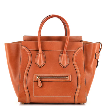 Celine Luggage Bag Smooth Leather Mini