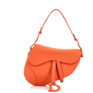 Christian Dior Ultra Matte Saddle Handbag Leather Medium