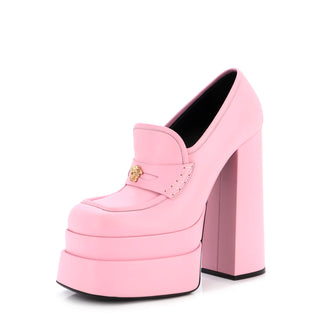 Versace Women's Medusa Aevitas Platform Loafers Leather