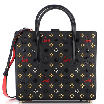 Christian Louboutin Paloma Tote Embellished Leather Medium