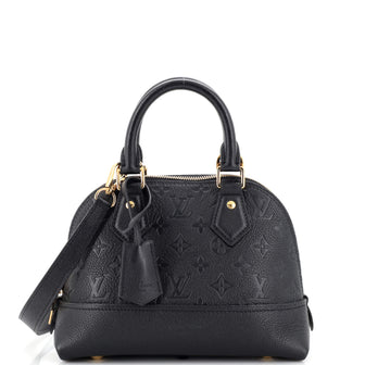 Louis Vuitton Black Monogram Empreinter Leather Neo Alma BB Bag