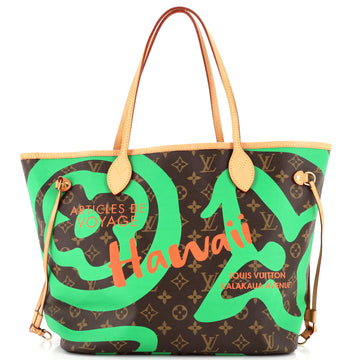 Louis Vuitton Neverfull NM Tote Limited Edition Tahitienne Cities Monogram Canvas MM