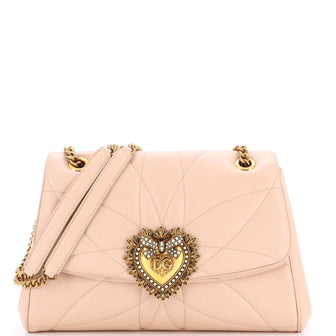 Dolce & Gabbana Devotion Crossbody Bag Quilted Leather Large