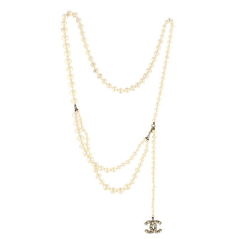 Chanel Coco Double Strand Belt Faux Pearls and Metal