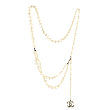 Chanel Coco Double Strand Belt Faux Pearls and Metal
