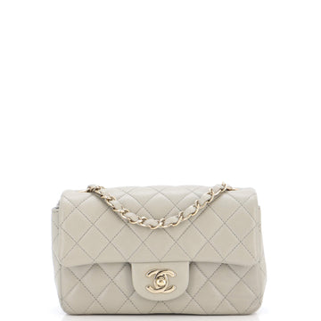 Chanel Classic Single Flap Bag Quilted Lambskin Mini
