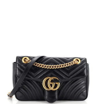 Gucci GG Marmont Flap Bag Matelasse Leather Small