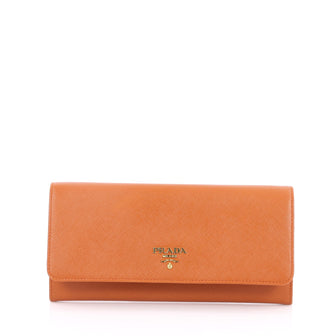 Prada Wallet on Chain Saffiano Leather Orange 2189701