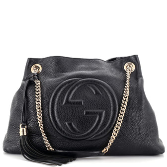 Gucci Soho Chain Strap Shoulder Bag Leather Medium