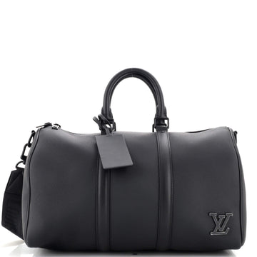 Louis Vuitton Aerogram Keepall Bandouliere Bag Leather 40