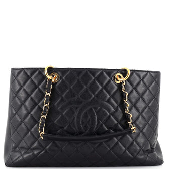 Chanel Grand Shopping Tote Quilted Caviar XL