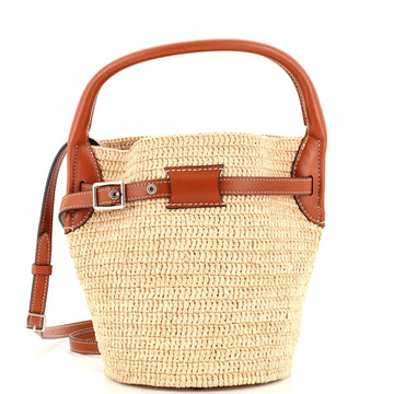 Celine Big Bag Bucket Woven Raffia Nano