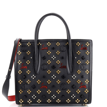 Christian Louboutin Paloma Tote Embellished Leather Medium