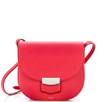 Celine Trotteur Crossbody Bag Grainy Leather Small