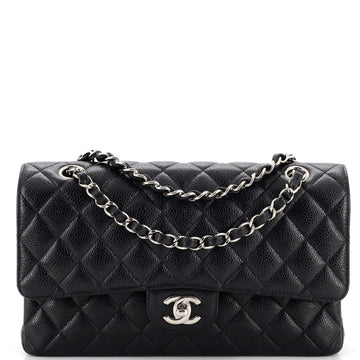 Chanel Classic Double Flap Bag Quilted Caviar Medium