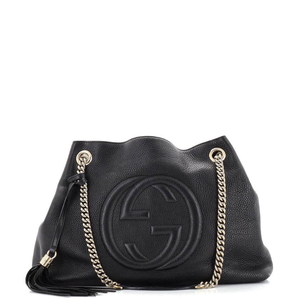 Gucci Soho Chain Strap Shoulder Bag Leather Medium 219063