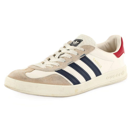 Gucci x Adidas Men's Gazelle Sneakers Leather and Suede with Faux Leather  219078
