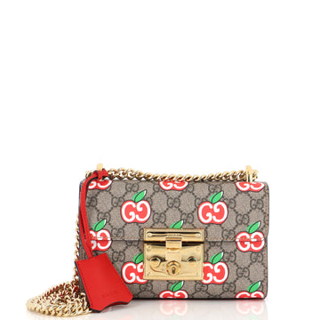 Gucci Padlock Shoulder Bag Printed GG Coated Canvas Small