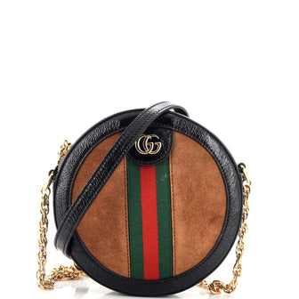 Gucci Ophidia Round Shoulder Bag Suede Mini