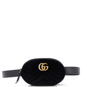 Gucci GG Marmont Belt Bag Matelasse Velvet