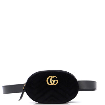 Gucci GG Marmont Belt Bag Matelasse Velvet