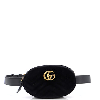 Gucci GG Marmont Belt Bag Matelasse Velvet