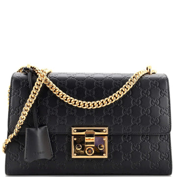 Gucci Padlock Shoulder Bag Guccissima Leather Medium