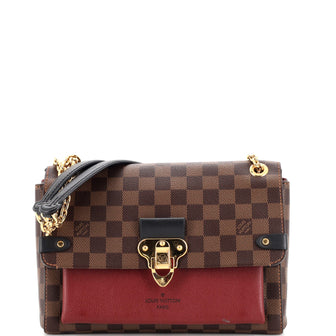 Louis Vuitton Vavin Handbag Damier with Leather PM