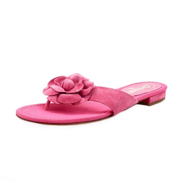 Women's Camellia Thong Slide Sandals Suede